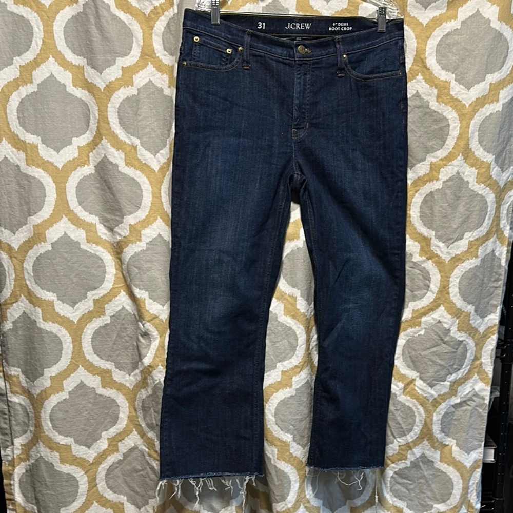 J. Crew Dark Blue Ankle Jeans